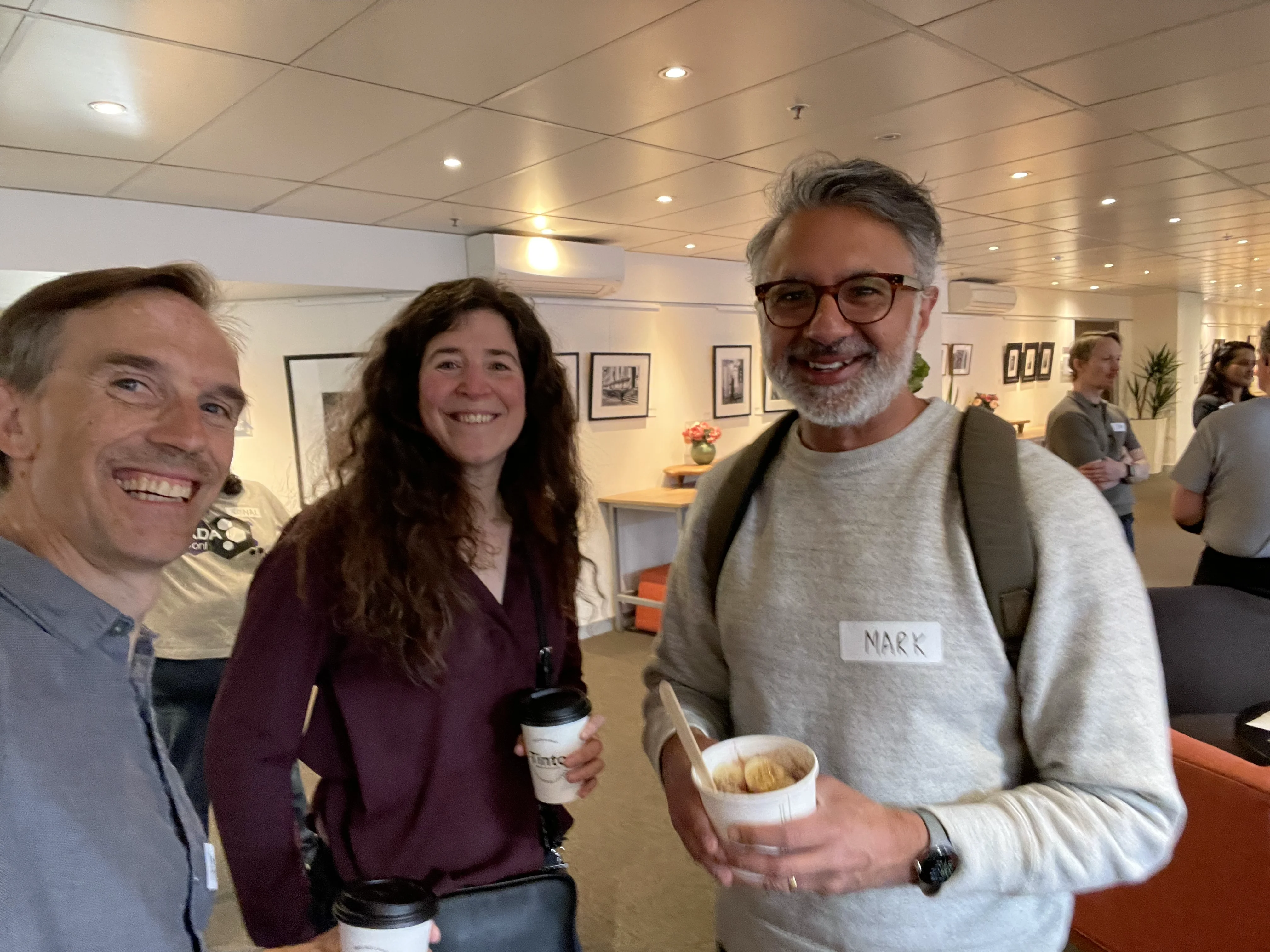 Workshop participants collaborating on EventStorming