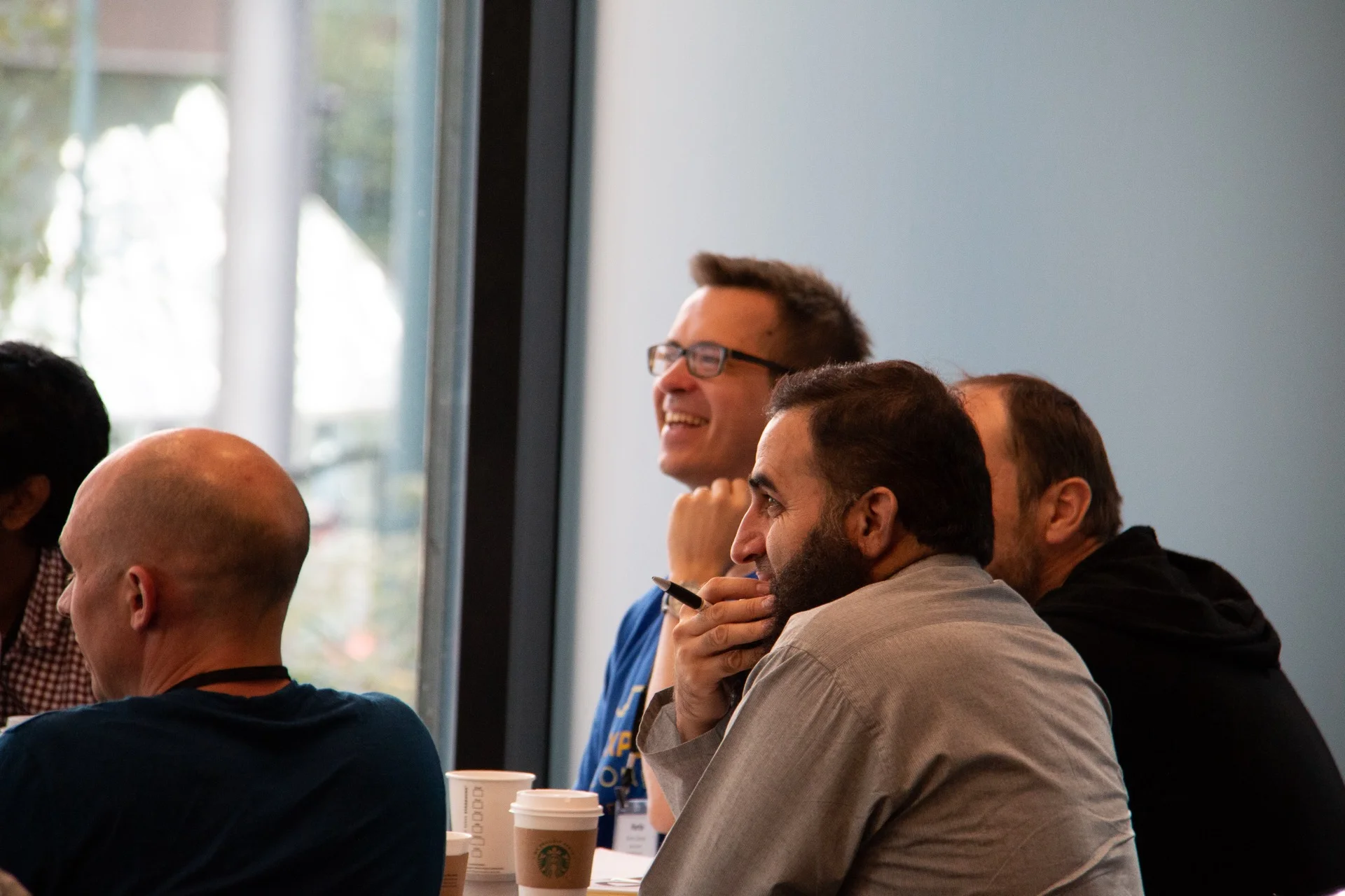 Workshop participants collaborating